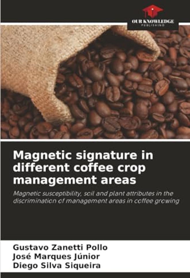 Magnetic signature in different coffee crop management areas